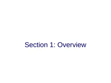 Slide 7: Section 1: Overview