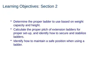 Slide 15: Learning Objectives: Section 2