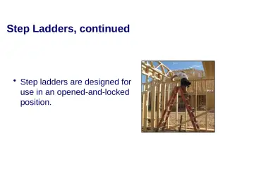 Slide 33: Step Ladders, continued