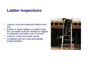 Slide 38: Ladder Inspections