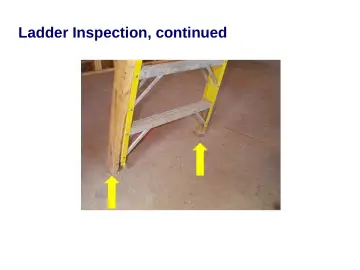Slide 39: Ladder Inspection, continued