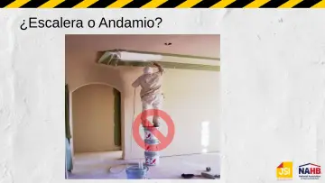 Slide 9: ¿Escalera o Andamio?