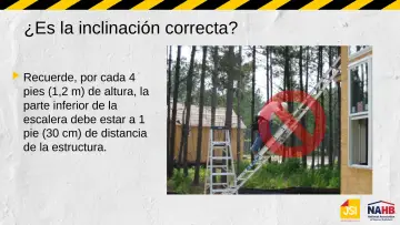 Slide 27: ¿Es la inclinación correcta?