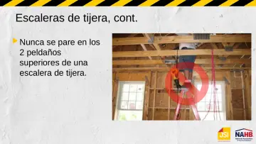 Slide 31: Escaleras de tijera, cont.