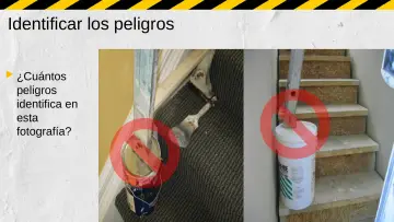 Slide 38: Identificar los peligros