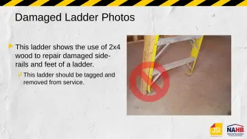 Slide 22: Damaged Ladder Photos