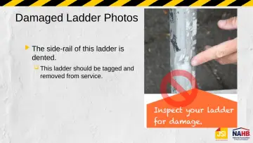 Slide 23: Damaged Ladder Photos
