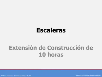 Slide 1: Escaleras