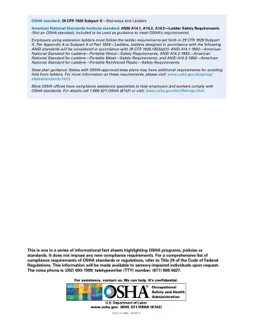 Page 3: OSHA standard: 29 CFR 1926 Subpart X—Stairways and Ladders