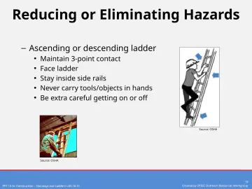 Slide 14: Reducing or Eliminating Hazards