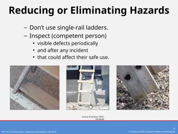 Slide 16: Reducing or Eliminating Hazards