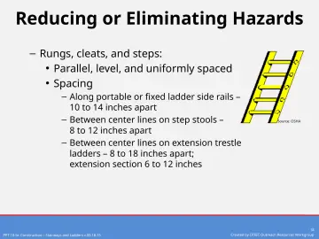 Slide 18: Reducing or Eliminating Hazards