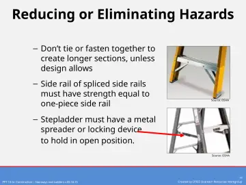 Slide 19: Reducing or Eliminating Hazards