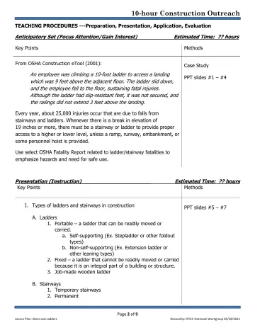 Page 2: TEACHING PROCEDURES ---Preparation, Presentation, Application, Evaluation