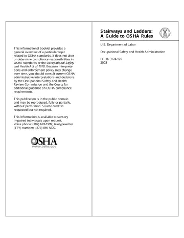 Page 2: Stairways and Ladders: A Guide to OSHA Rules