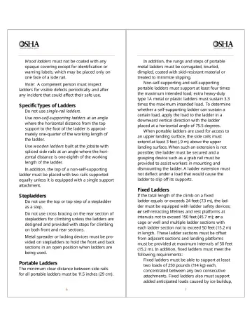 Page 5: Specific Types of Ladders