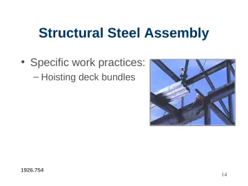 Slide 14: Structural Steel Assembly