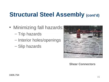 Slide 15: Structural Steel Assembly (cont’d)