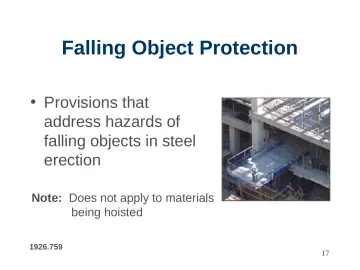 Slide 17: Falling Object Protection