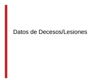 Slide 9: Datos de Decesos/Lesiones
