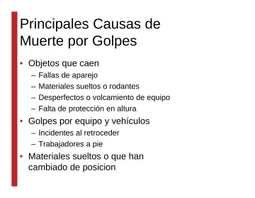 Slide 12: Principales Causas de Muerte por Golpes