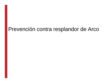 Slide 34: Prevención contra resplandor de Arco
