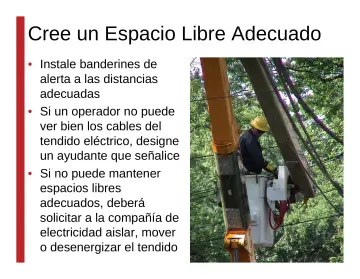 Slide 47: Cree un Espacio Libre Adecuado