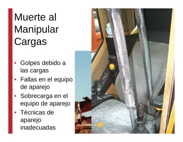 Slide 54: Muerte al Manipular Cargas