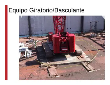 Slide 85: Equipo Giratorio/Basculante