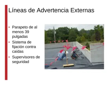 Slide 98: Líneas de Advertencia Externas