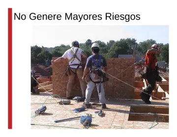 Slide 101: No Genere Mayores Riesgos