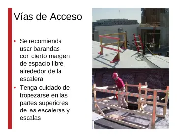 Slide 103: Vías de Acceso
