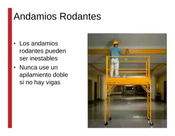 Slide 112: Andamios Rodantes