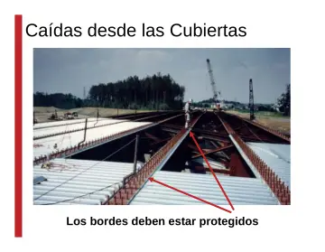 Slide 124: Caídas desde las Cubiertas