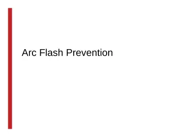 Slide 34: Arc Flash Prevention