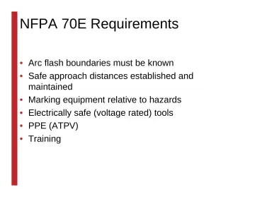 Slide 38: NFPA 70E Requirements