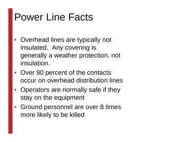 Slide 43: Power Line Facts