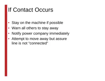 Slide 49: If Contact Occurs