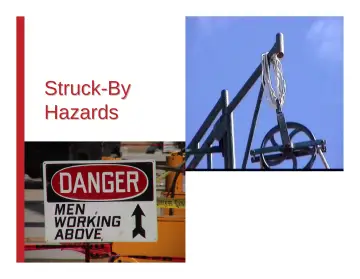 Slide 52: Struck - By Hazards