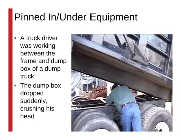 Slide 61: Pinned In/Under Equipment
