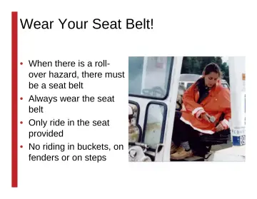 Slide 64: Wear Your Seat Belt!
