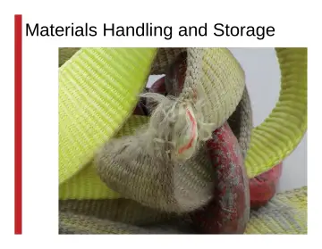 Slide 69: Materials Handling and Storage