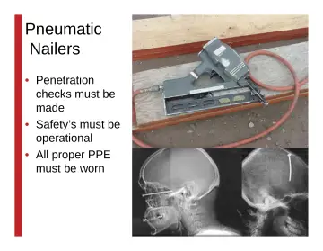 Slide 72: Pneumatic Nailers