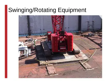 Slide 85: Swinging/Rotating Equipment