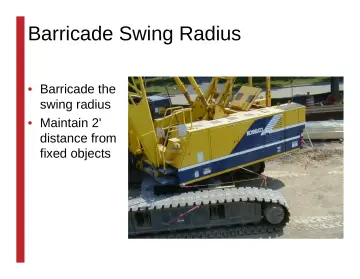 Slide 86: Barricade Swing Radius
