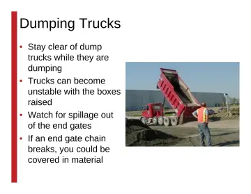 Slide 92: Dumping Trucks