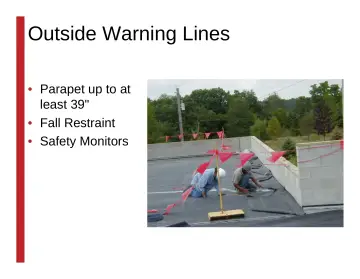Slide 98: Outside Warning Lines