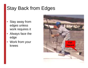 Slide 100: Stay Back from Edges