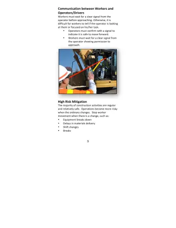 Page 9: Communication between Workers and Operators/Drivers