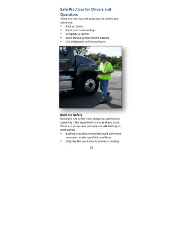 Page 10: Safe Practices for Drivers and Operators